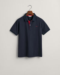 Teens Kontrast Piqu&eacute; Poloshirt