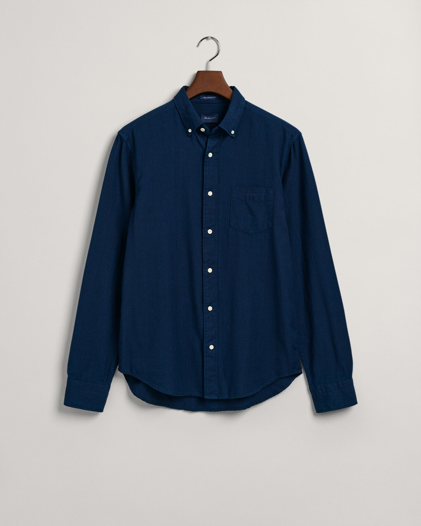 Regular Fit Oxford-Hemd in Indigoblau