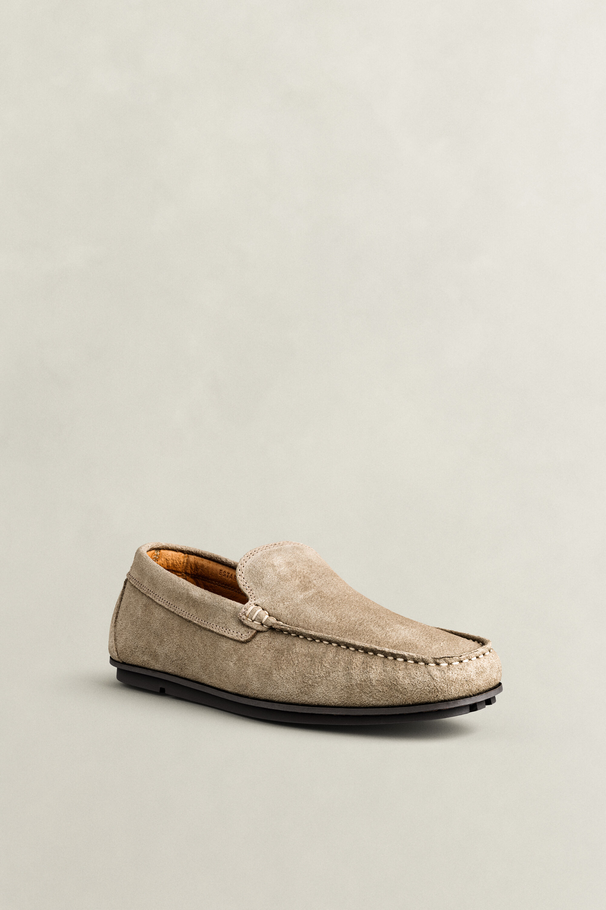 Wilmon Suede Loafers — COLD BEIGE