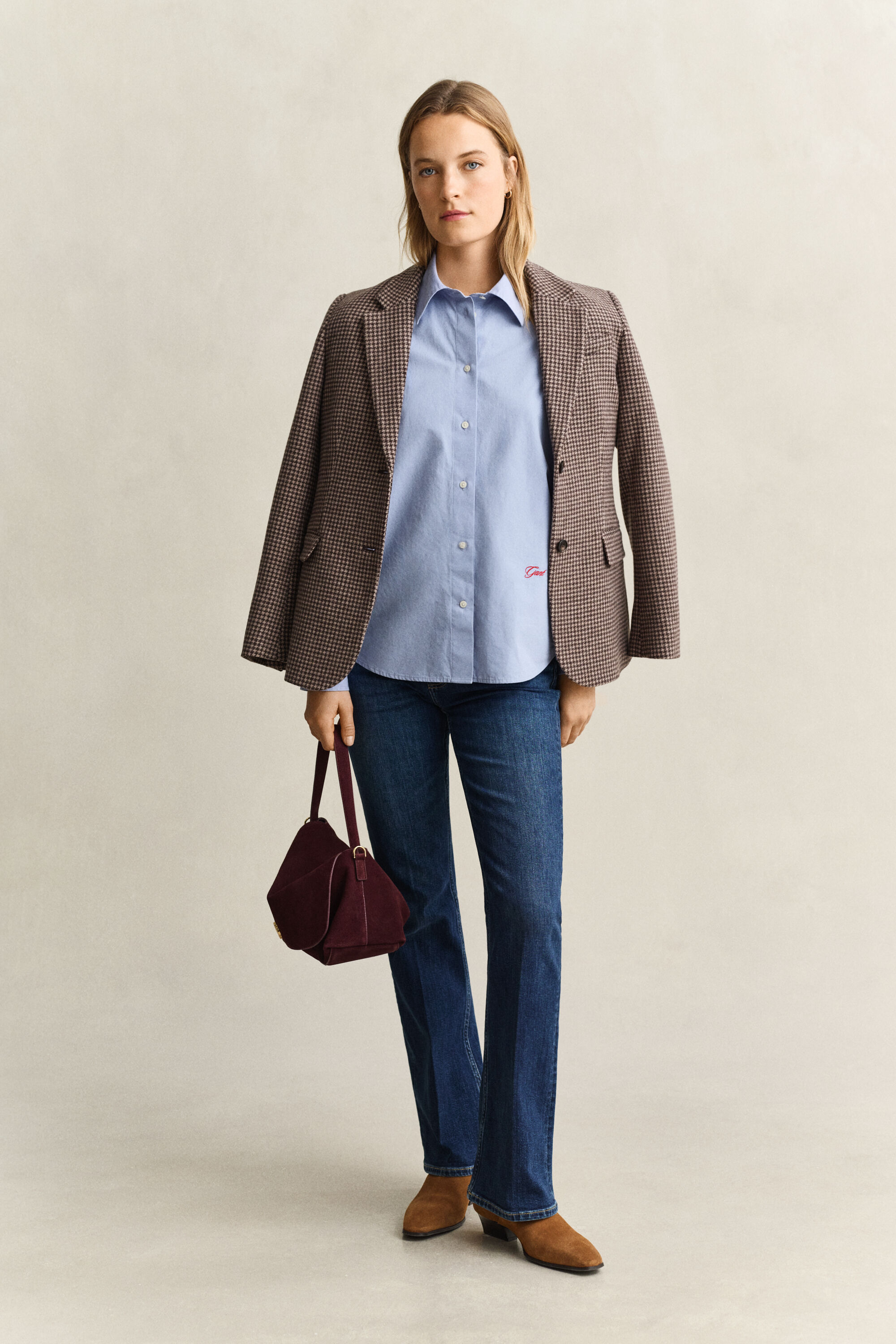 Relaxed Fit Popeline-Bluse