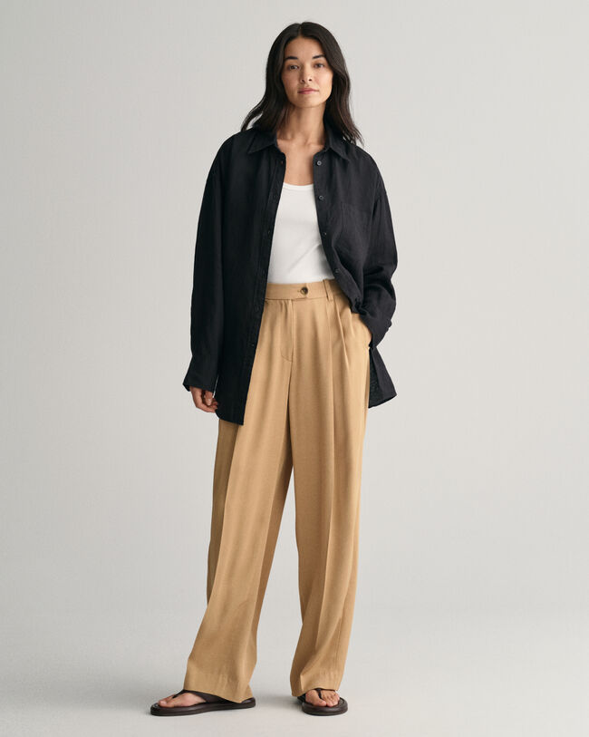 Oversized Leinen Bluse