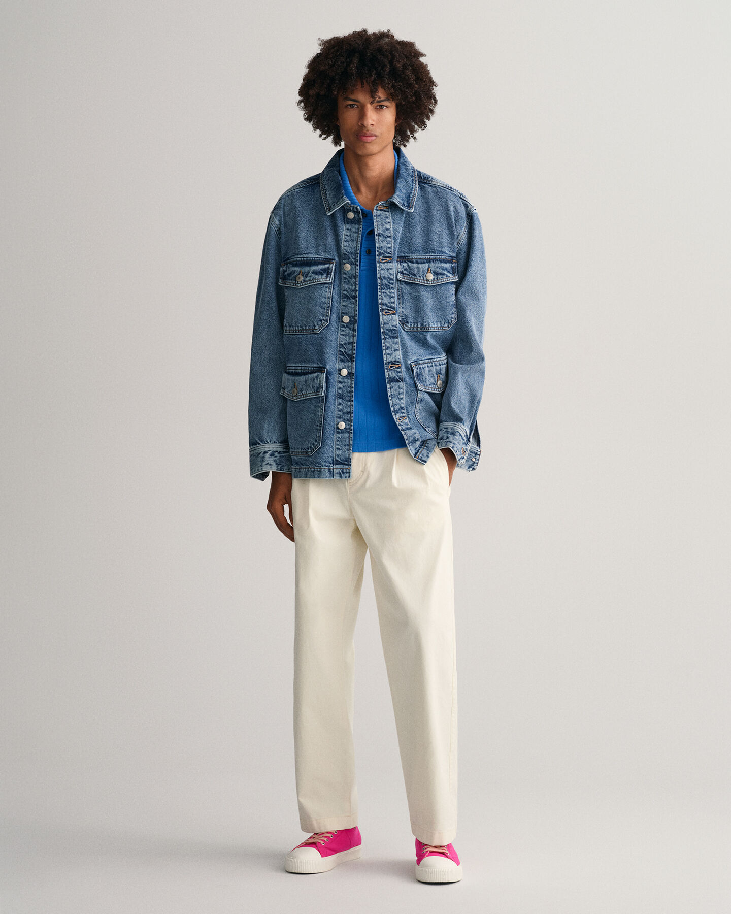 Drop-Needle Piqué Poloshirt