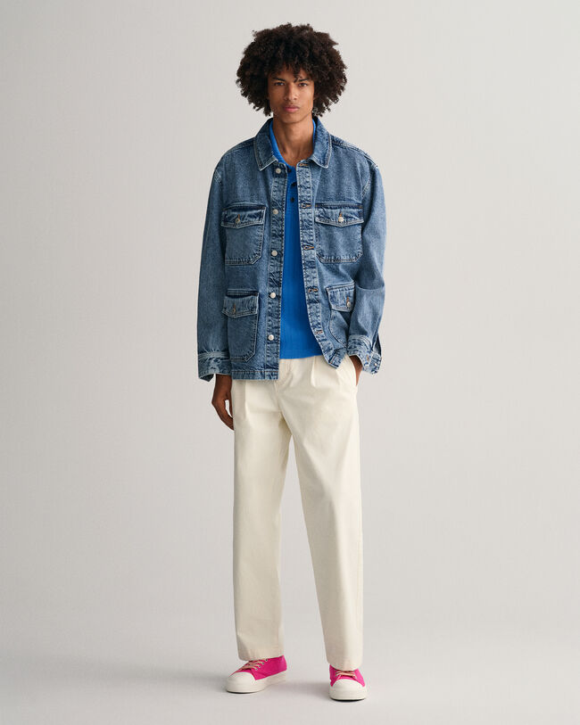 Drop-Needle Piqué Poloshirt