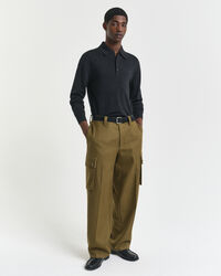 Polopullover aus extrafeiner Merinowolle