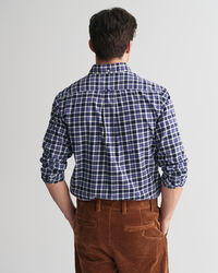 Leichtes Regular Fit Twill Hemd mit Karomuster