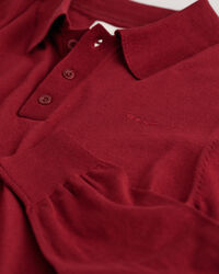 Feinstrick Polopullover aus Baumwolle