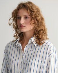 Oversized Bluse mit Streifen