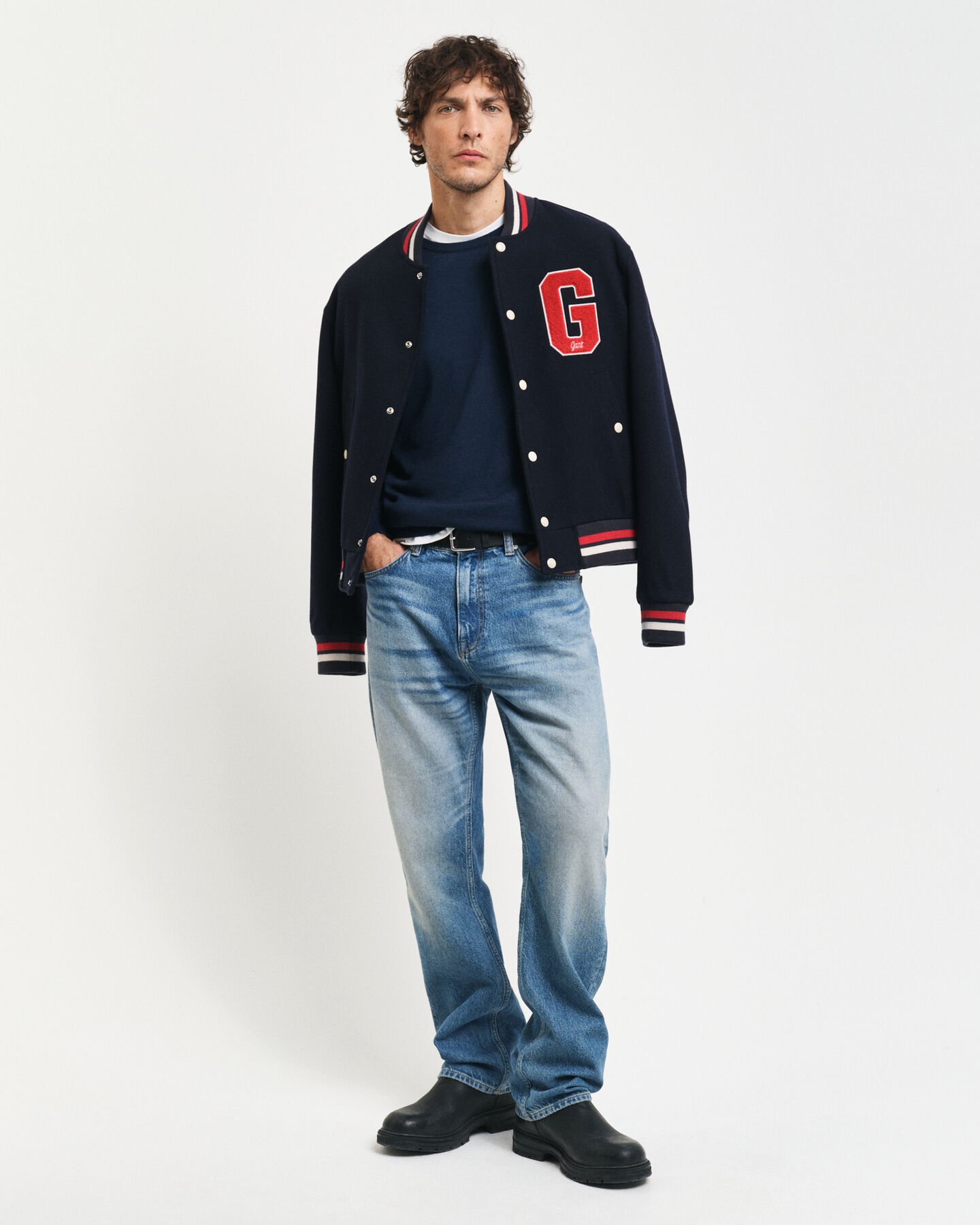 Rundhalspullover aus extra feiner Merinowolle