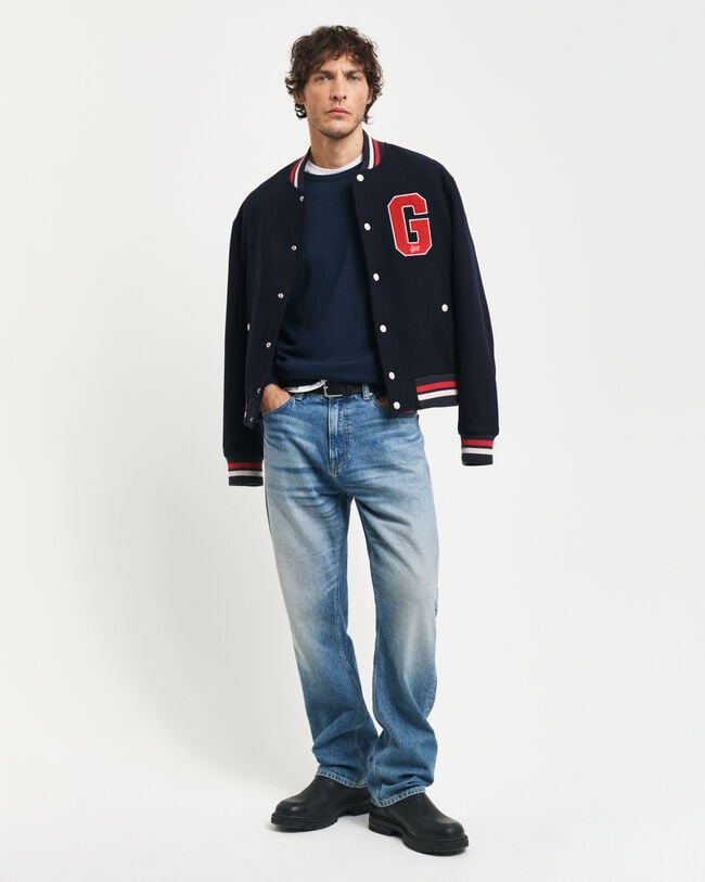 Rundhalspullover aus extra feiner Merinowolle