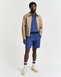 Relaxed Fit Resort Kurzarmhemd aus Leinen