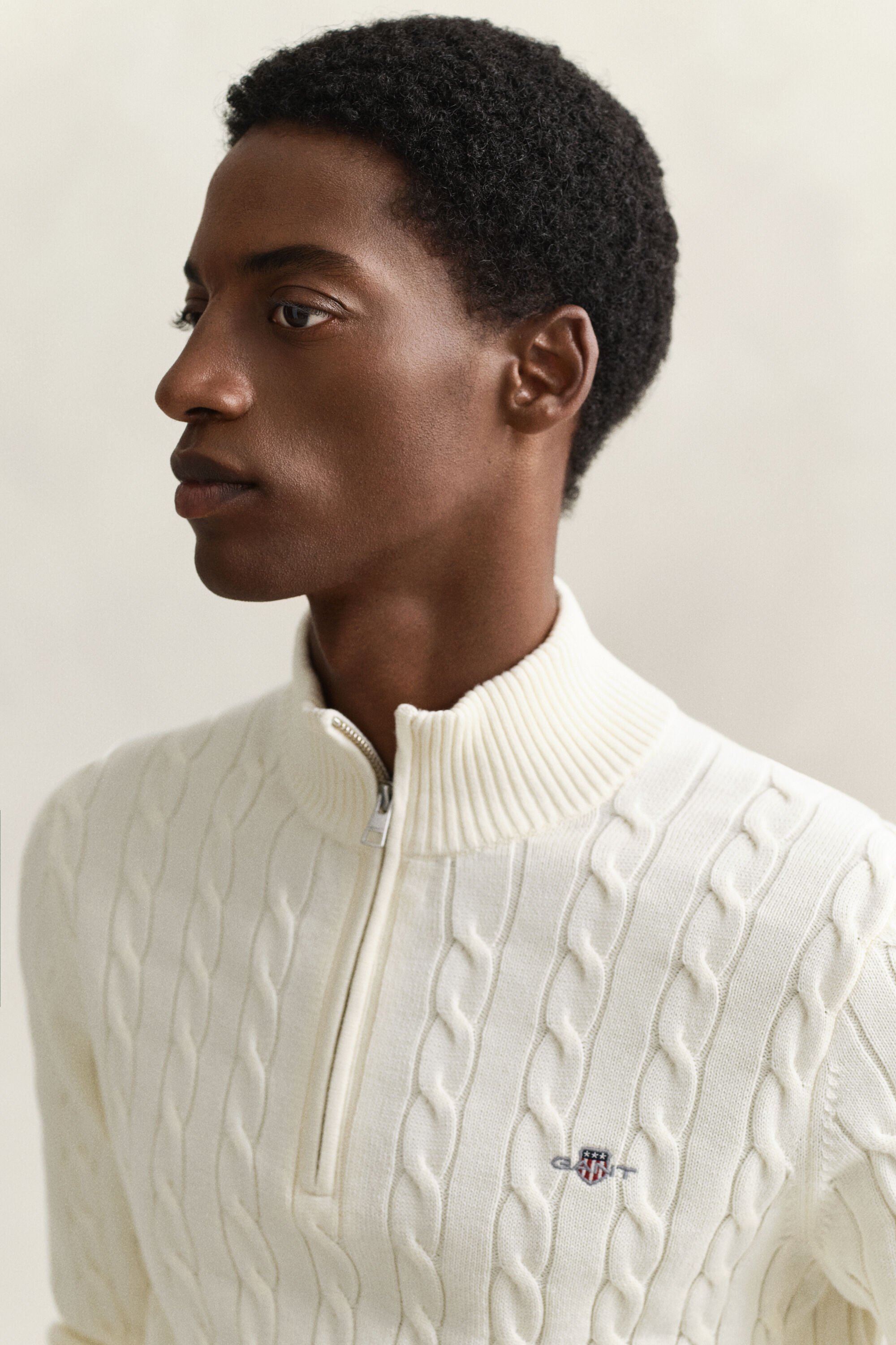 Zopfstrick Troyer aus Baumwolle