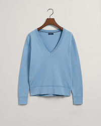 Leichter V-Neck Pullover aus Baumwolle