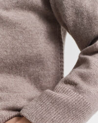 Weicher Rundhalspullover aus Wolle mit Kaschmiranteil