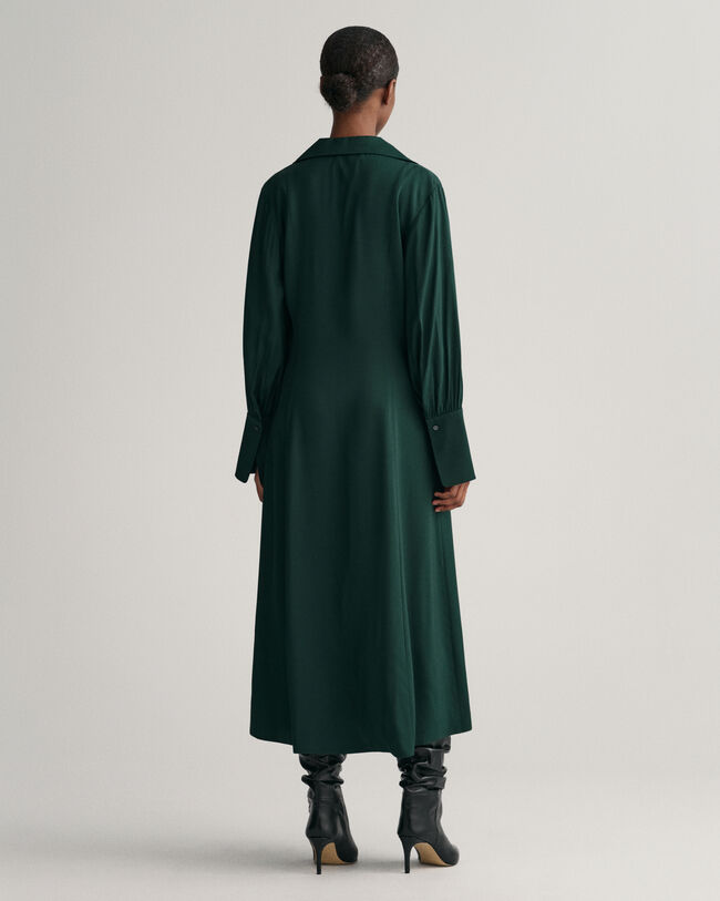 Slim Fit Kleid mit breiten Manschetten