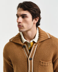 Geknöpfte Strickjacke aus Wolle