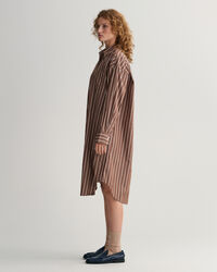 Oversized Hemdblusenkleid mit Streifen