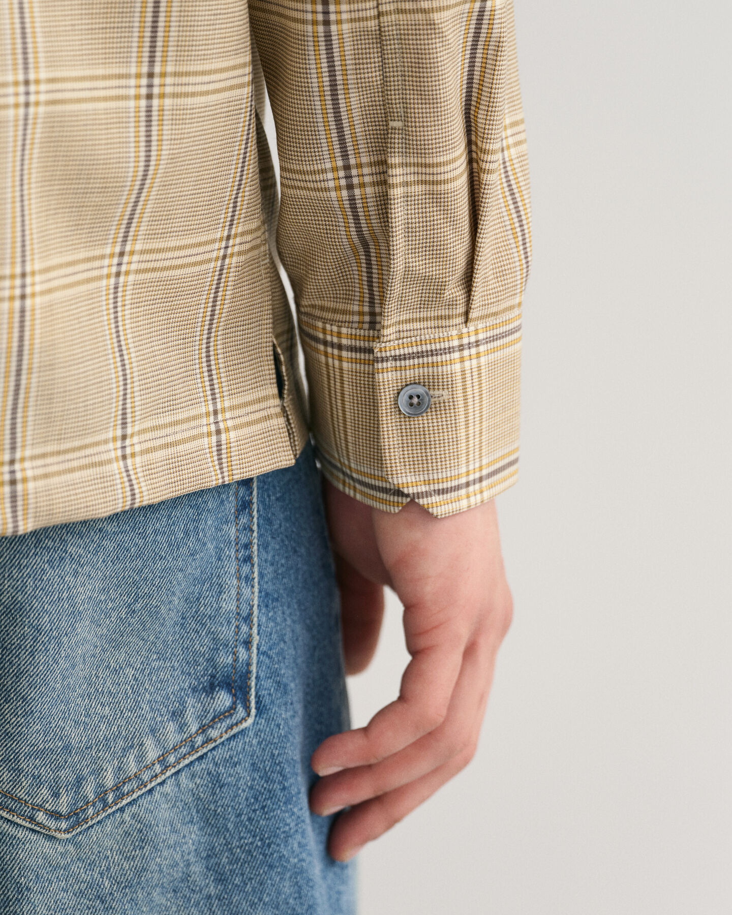 Relaxed Fit Woll Karohemd