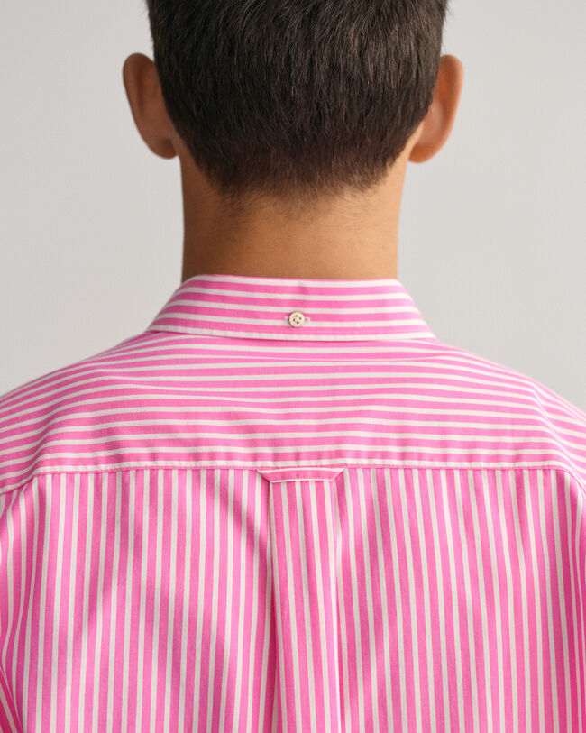 Regular Fit Broadcloth Kurzarmhemd mit Streifen