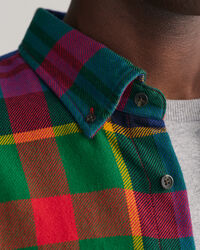 Relaxed Fit Twill Hemd mit Karomuster