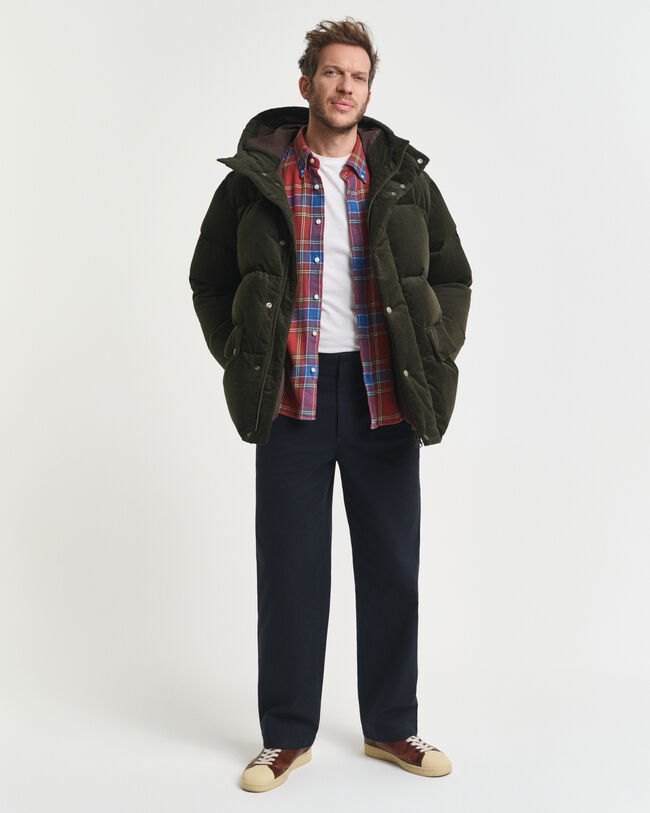 Relaxed Fit Twill Hemd mit Karomuster