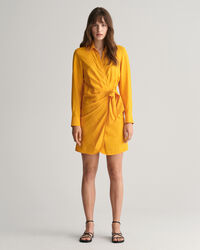 Hemdblusenkleid im Wickeldesign