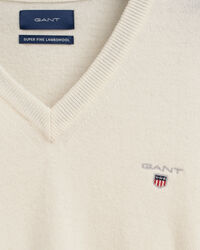 V-Neck Pullover aus Super Fine Lambswool