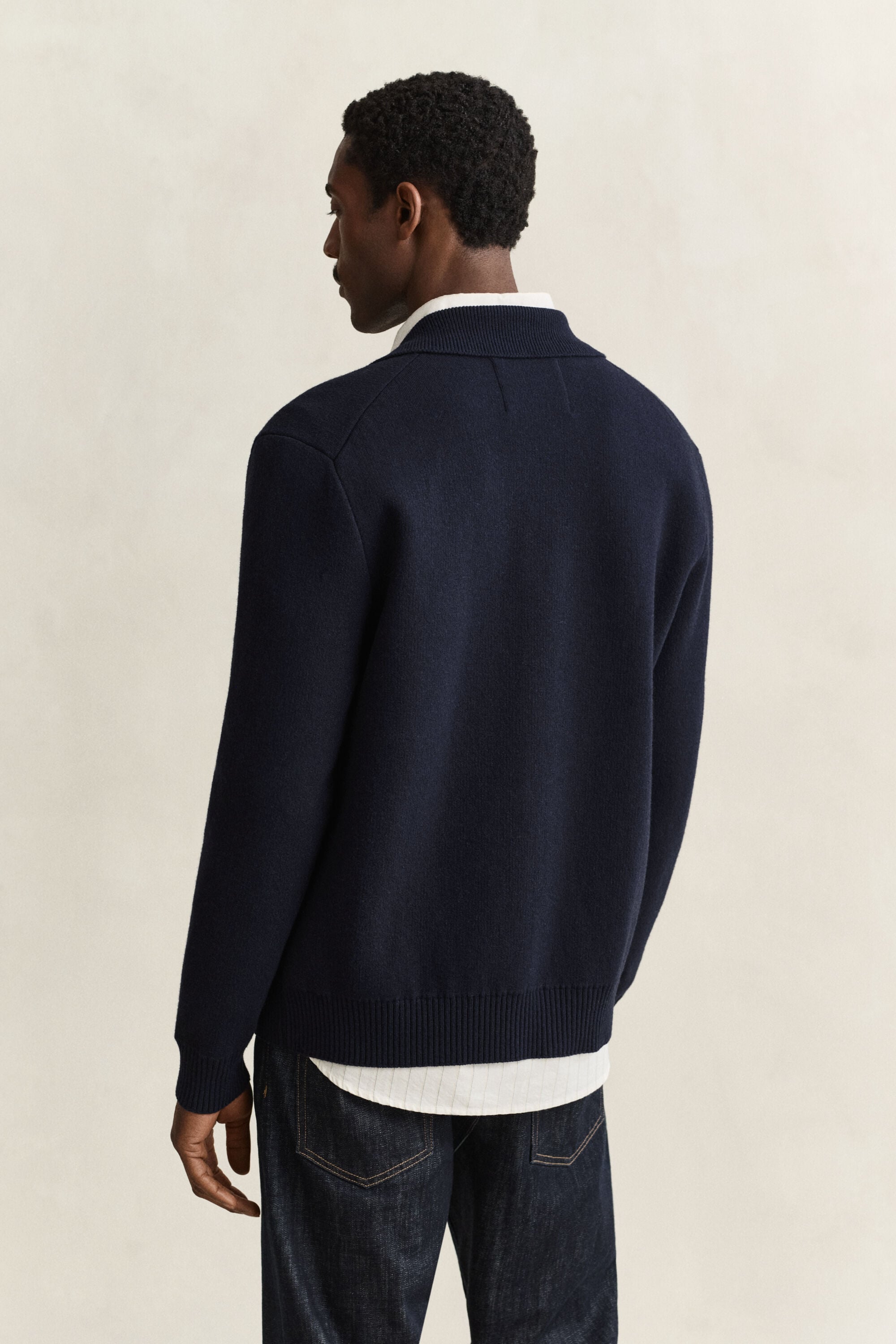 Hemdjacke aus Doppelstrickgewebe