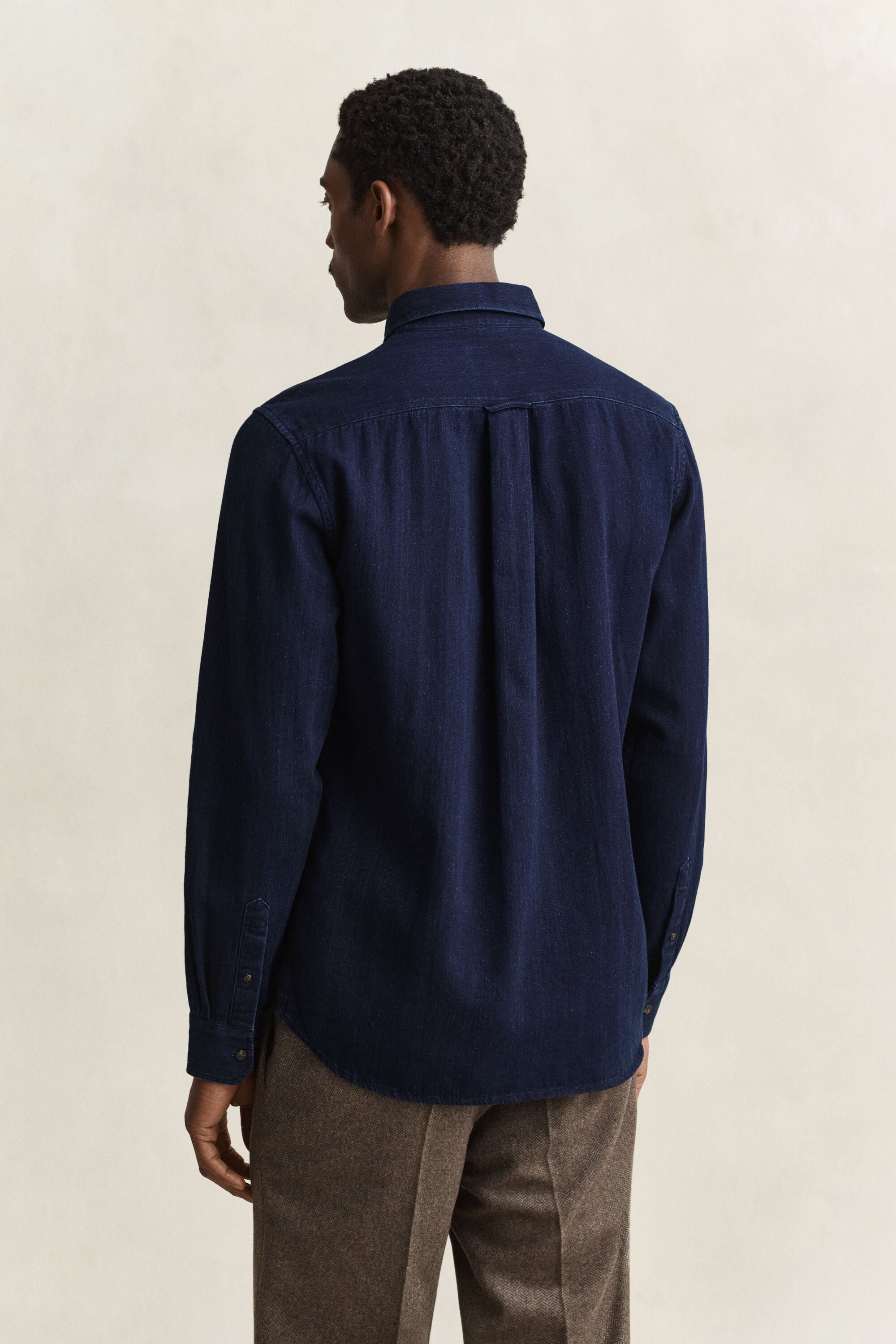 Indigo Herringbone Hemd