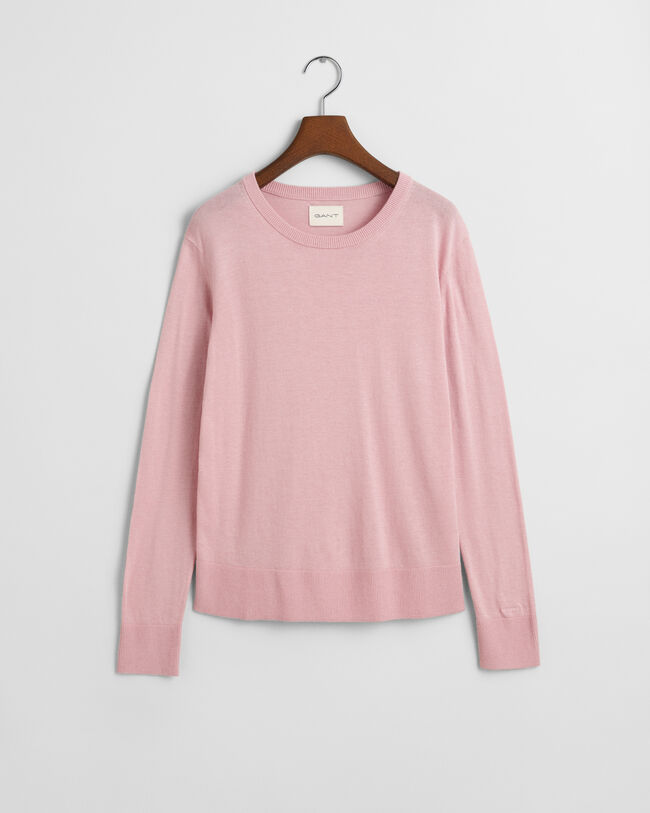 Feinstrick Rundhalspullover