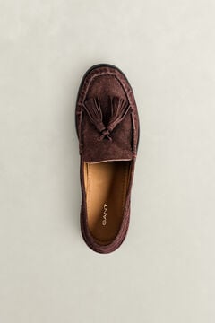 Gracelyn Suede Loafers — DEEP GRAPE WINE 2