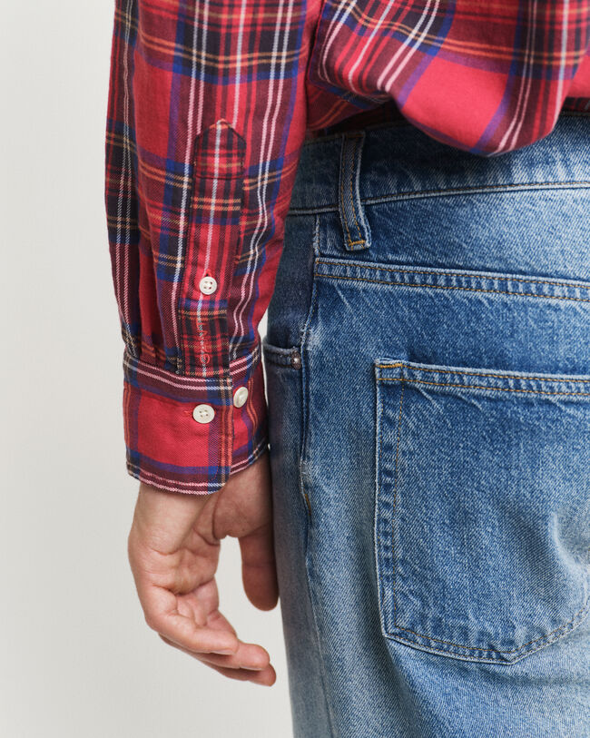 Relaxed Fit Tartan Hemd mit Karomuster