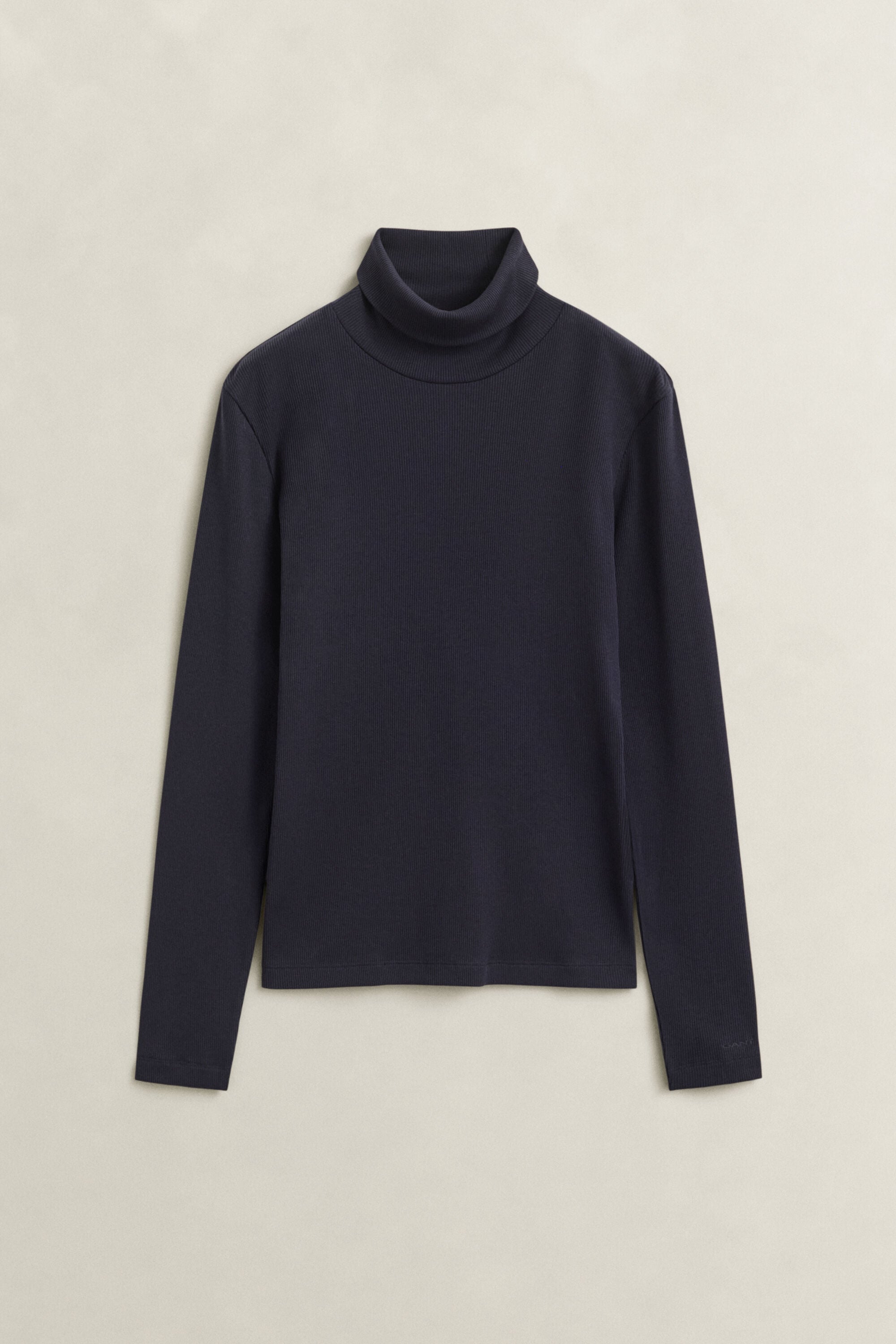 Geripptes Rollkragenshirt