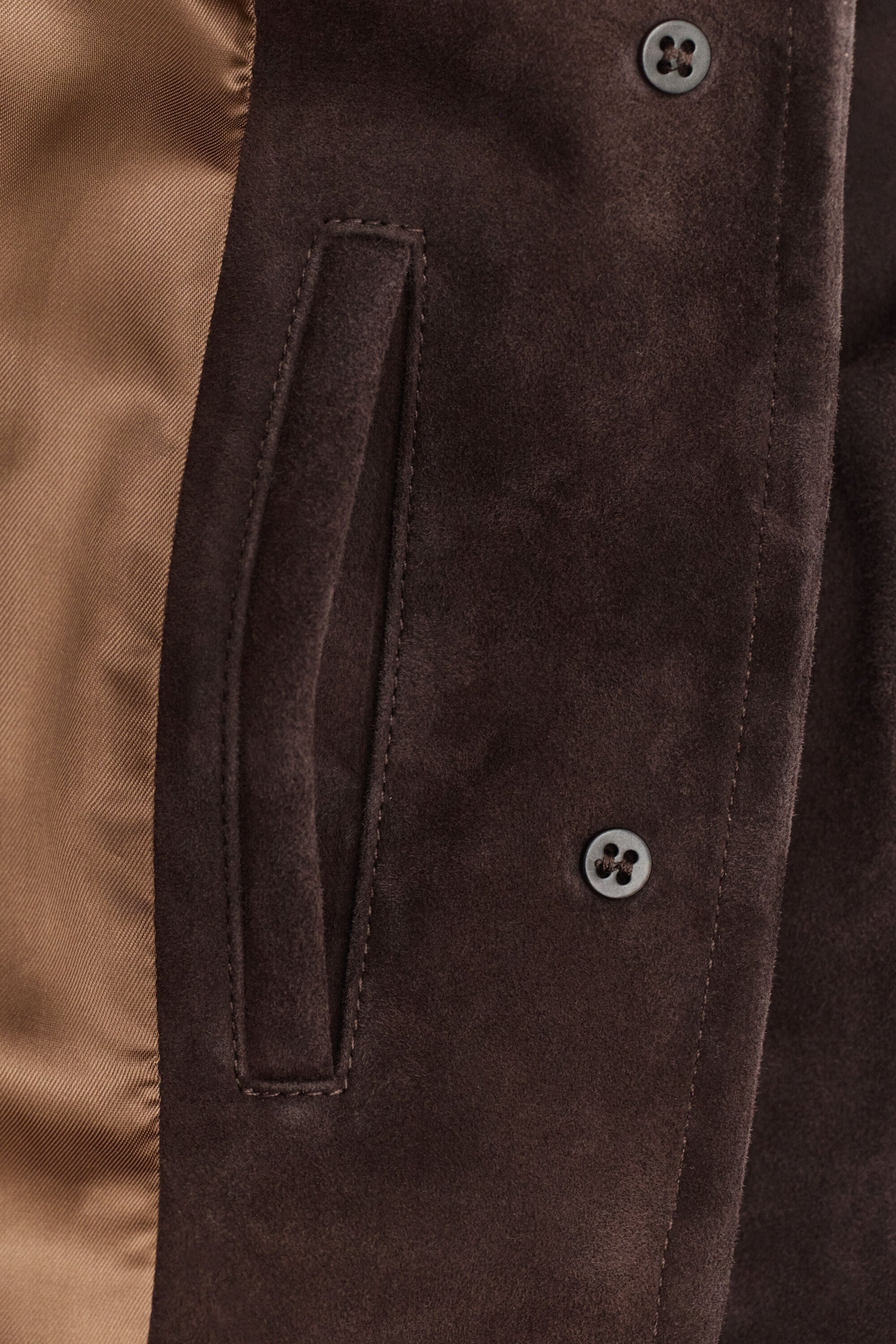 Jacke aus Veloursleder