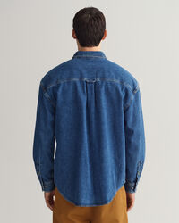 Oversized Denim Twill-Hemd