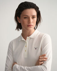 Original Piqué Langarm-Poloshirt