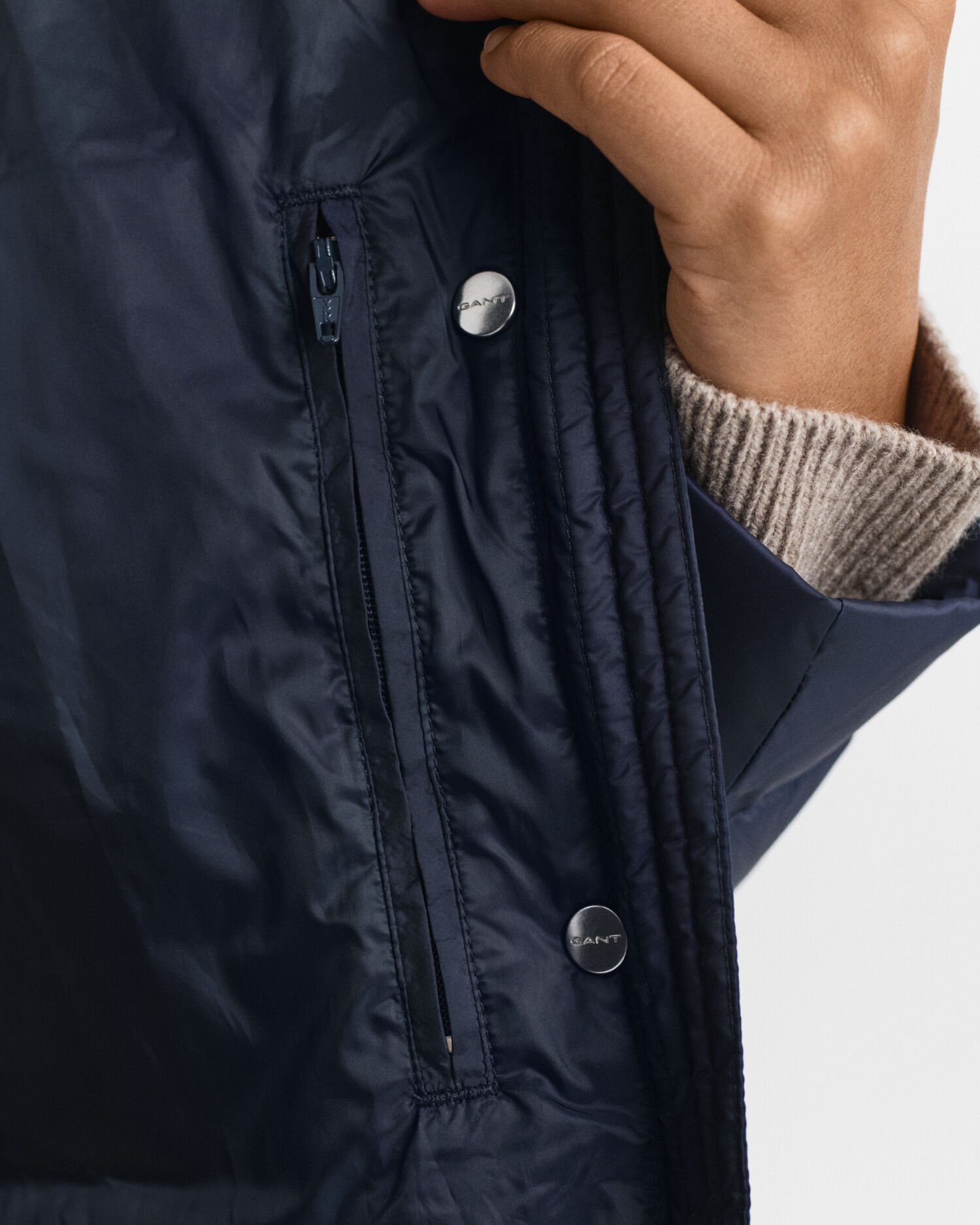 Leichter Daunenmantel