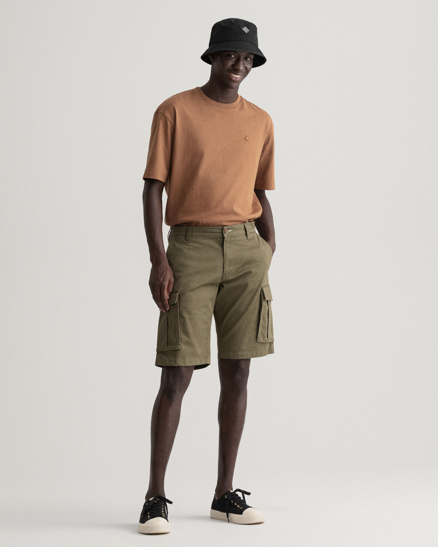 Relaxed Fit Cargoshorts aus Twill