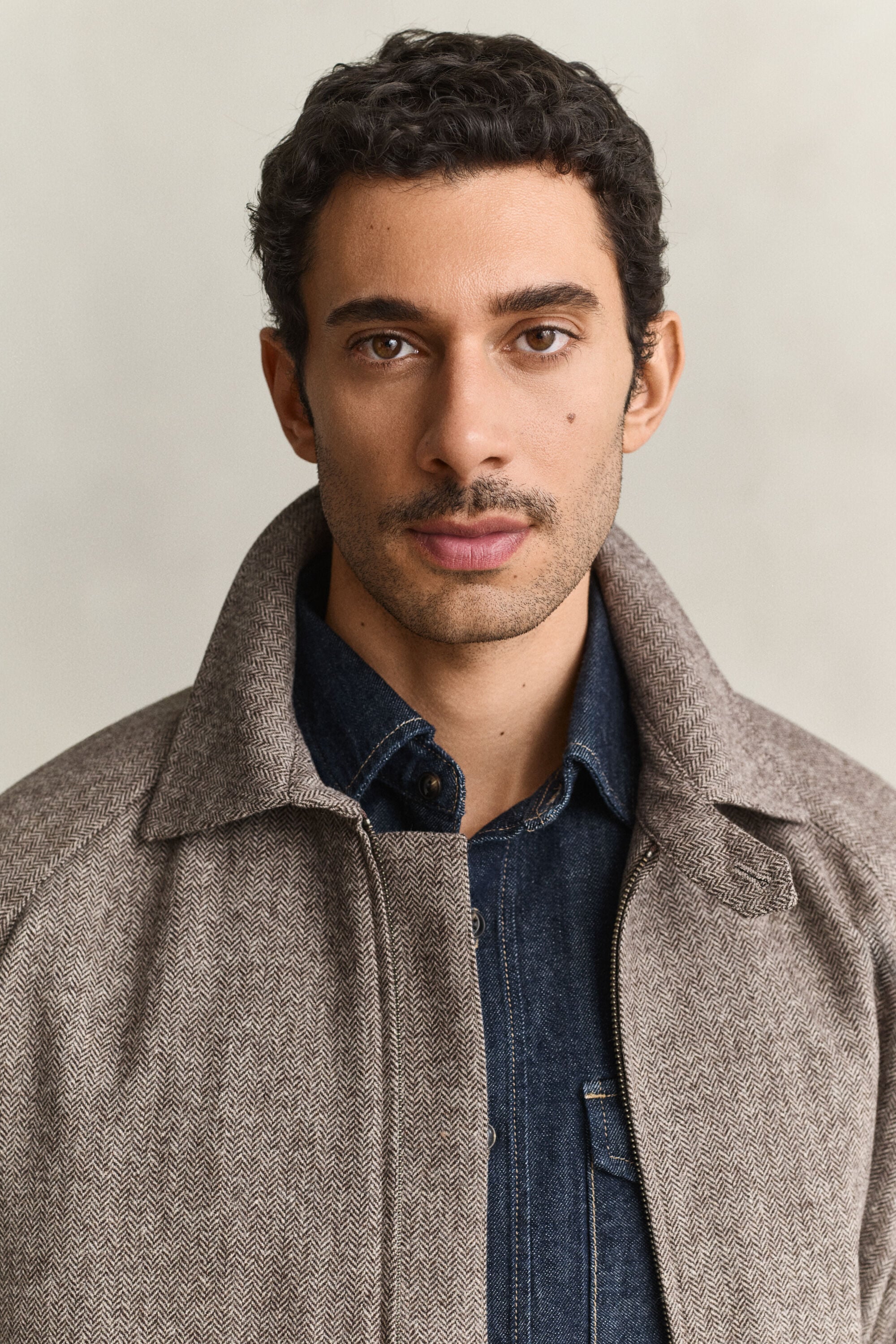 Windcheater Jacke aus Wollmischung