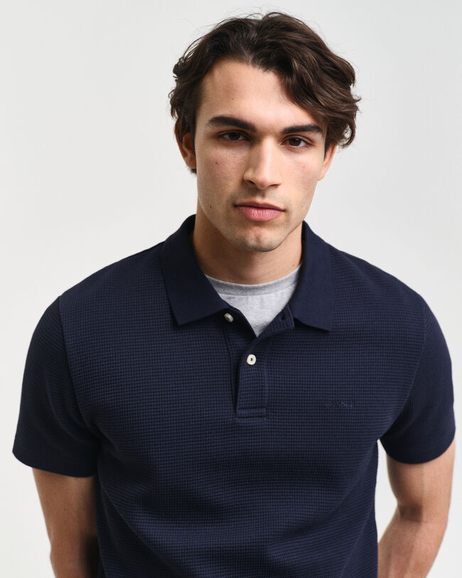 Waffle Textured Poloshirt