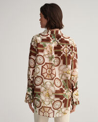 Relaxed Fit American Luxe Baumwoll Seiden Bluse