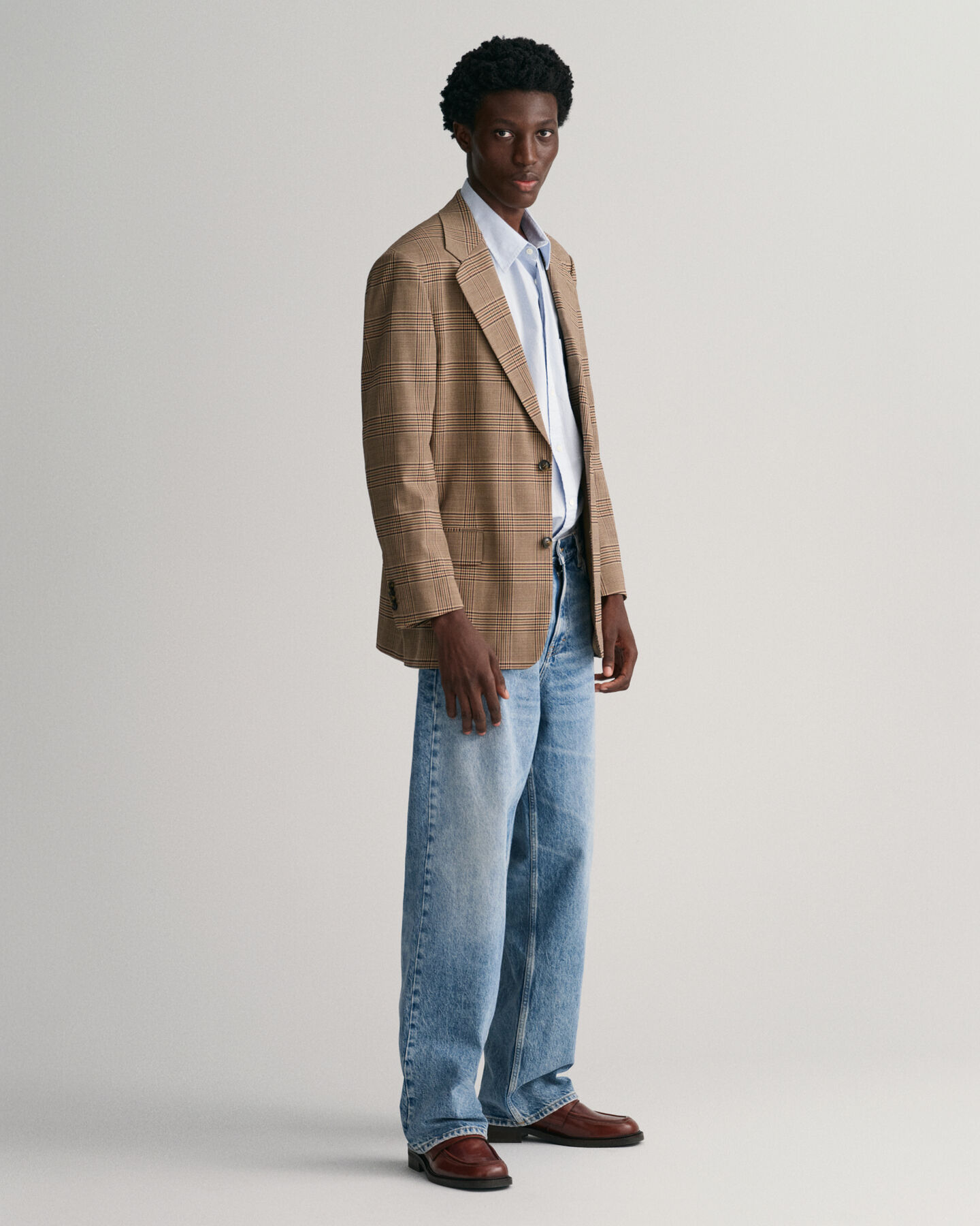 Relaxed Fit Glen Check Sakko