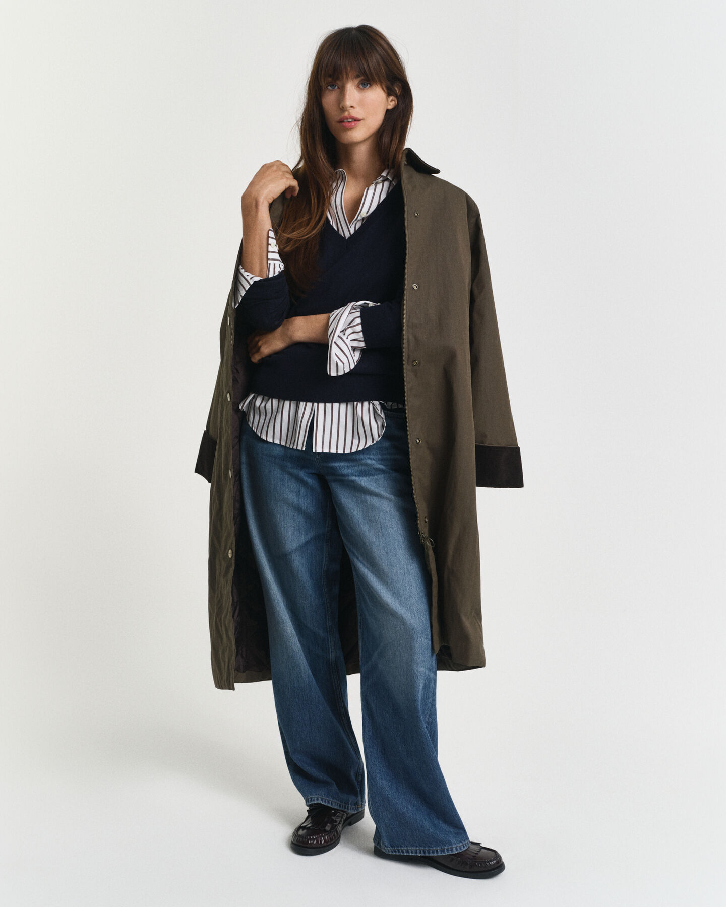 V-Neck Pullover aus extra feiner Merinowolle