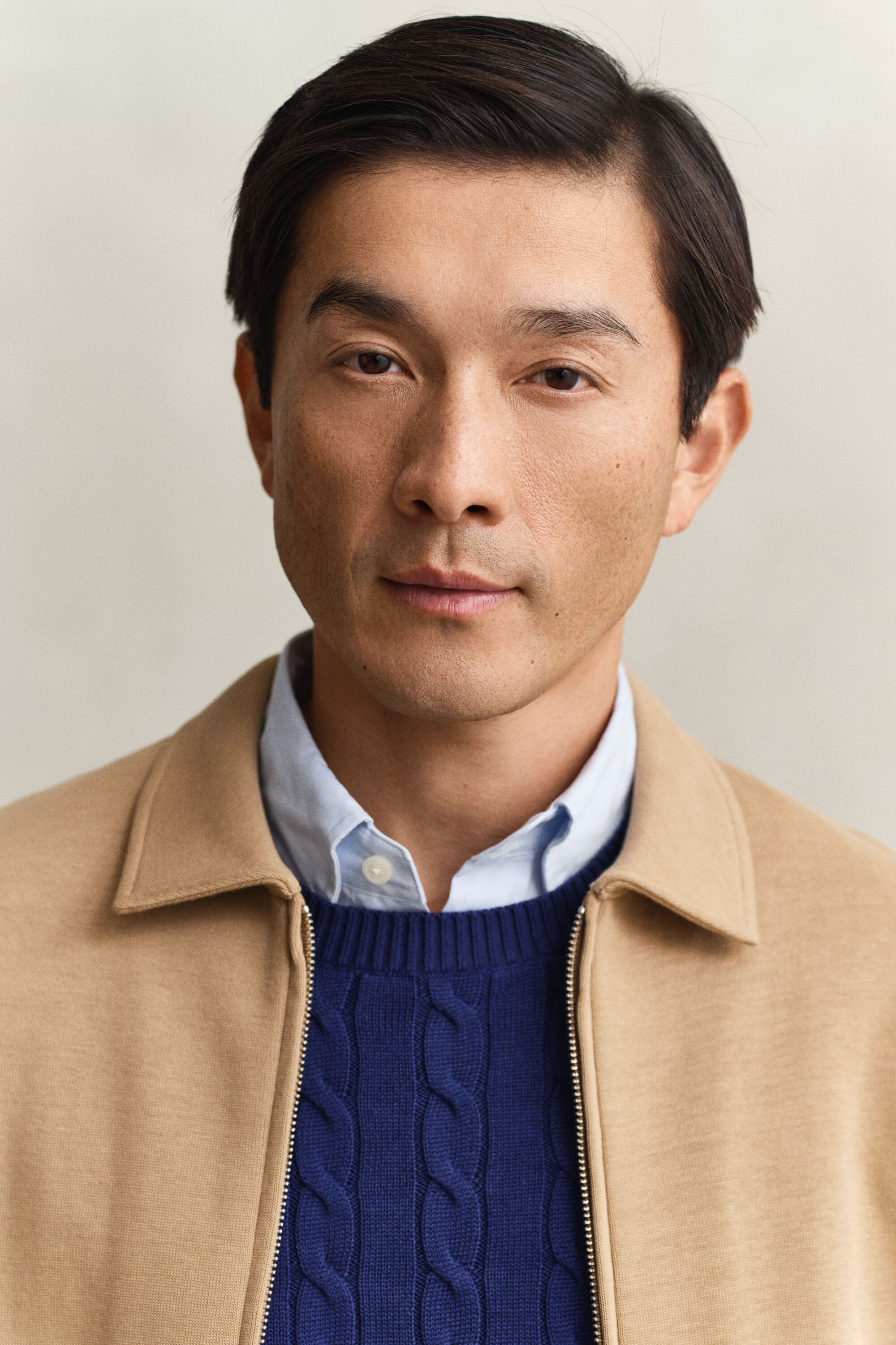 Sweatjacke mit Reißverschluss aus Romanit