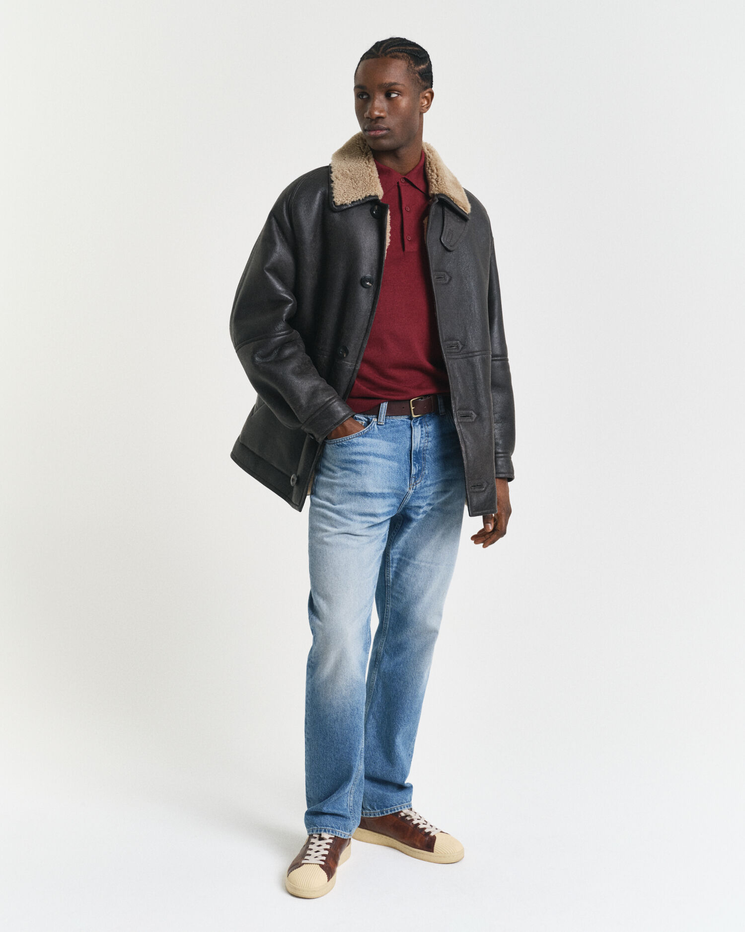 Polopullover aus extrafeiner Merinowolle