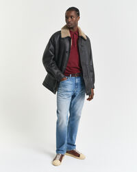 Polopullover aus extrafeiner Merinowolle