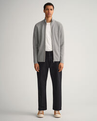 Strickjacke mit gerippter Struktur