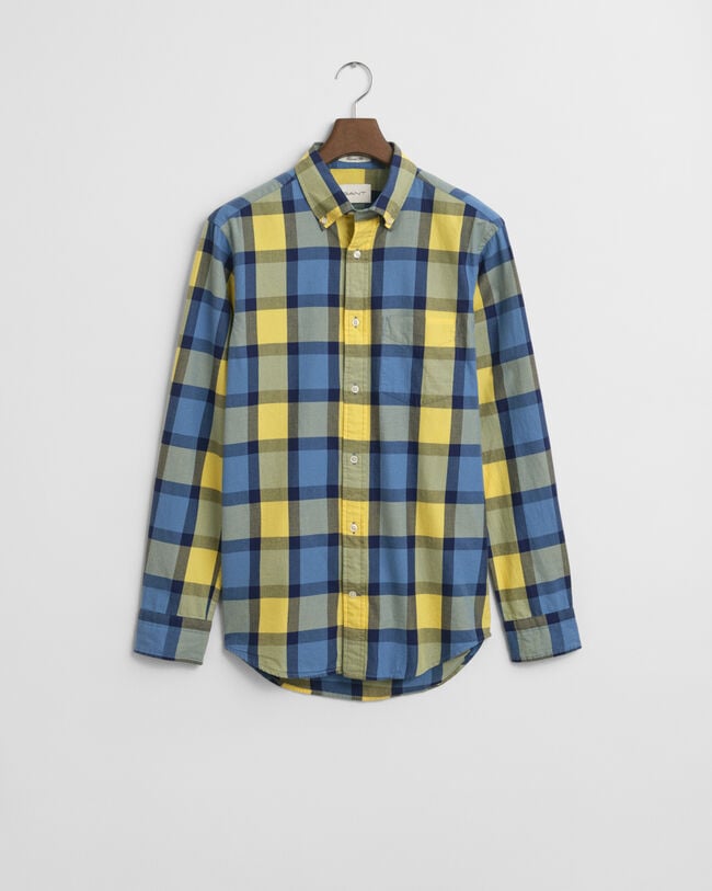 Relaxed Fit Twill Hemd mit Karomuster