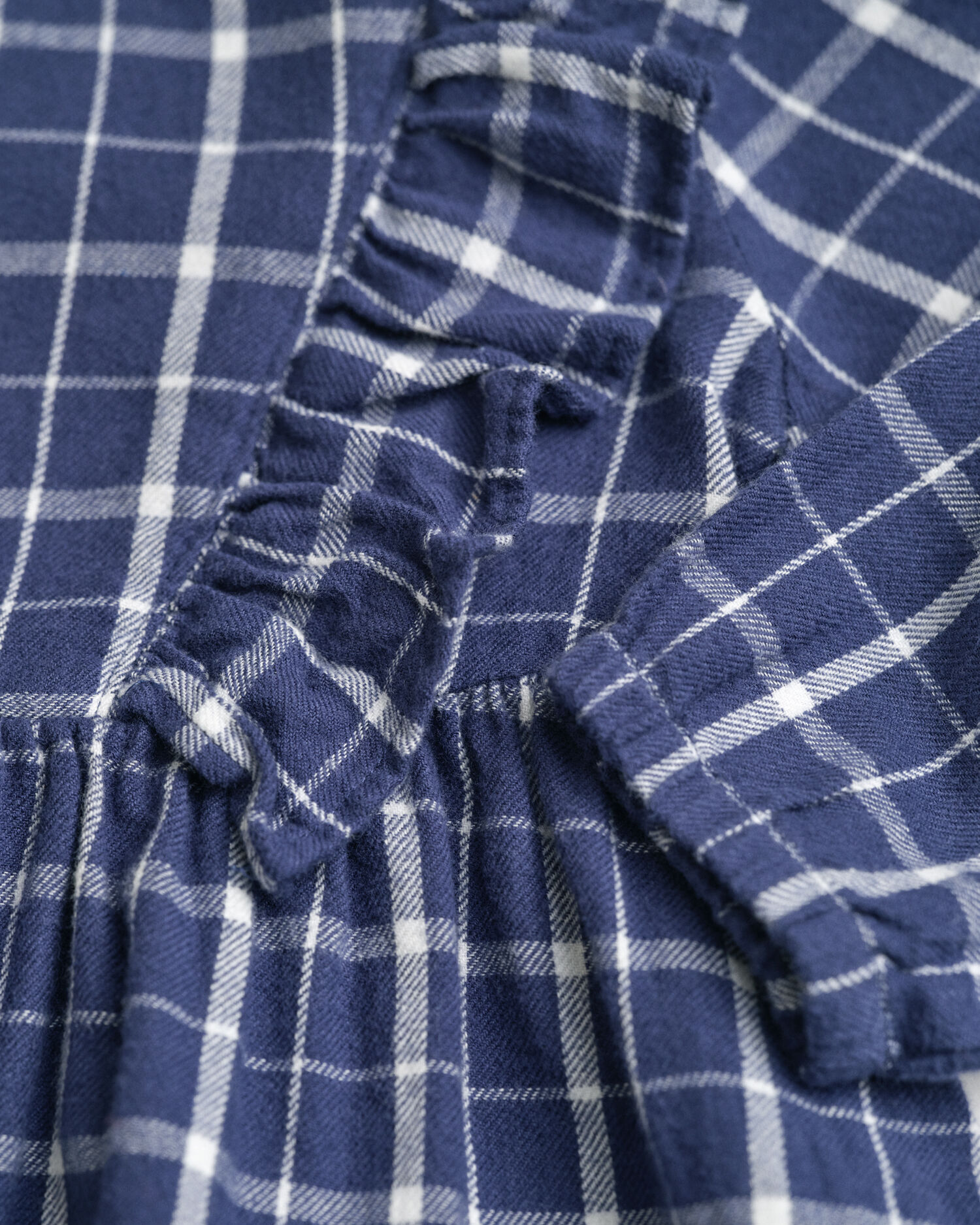 Baby Girls Flanell Rüschenkleid mit Karomuster