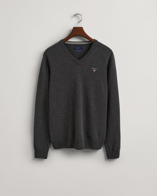 V-Neck Pullover aus Super Fine Lambswool