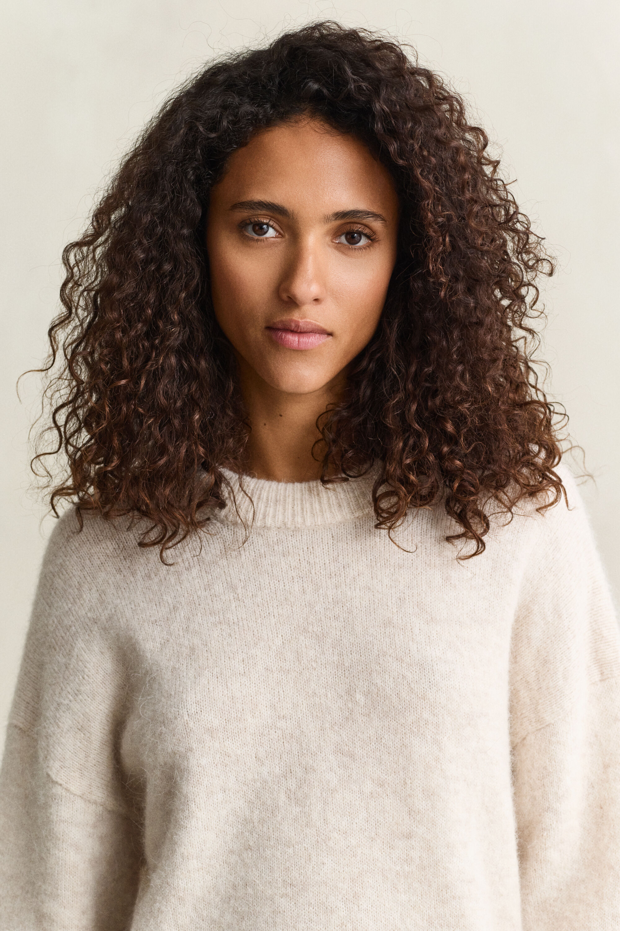 Pullover aus Alpakawollgemisch — LIGHT BEIGE MELANGE